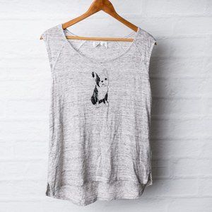 French bulldog sleeveless top - M